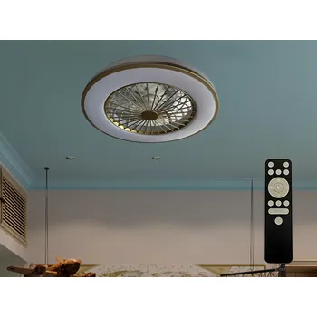 Nástěnné svítidlo LED svítidlo OPAL + stropní ventilátor + dálkový ovladač 48W - LCL6347