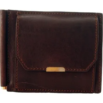 Peněženka Pánská peněženka dolarka kožená 51102 tmavě hnědá