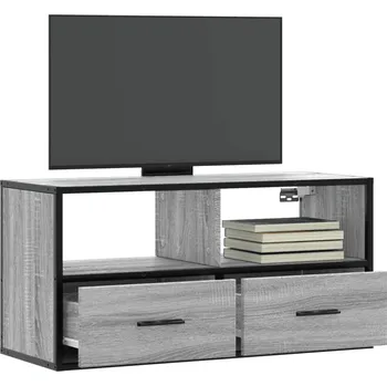 Obývací pokoj vidaXL TV skříňka 80 x 31 x 39,5 cm kompozitní dřevo a kov [848919] Barva: šedá sonoma