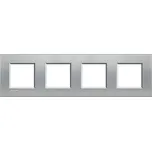 BTicino LivingLight rámeček hranatý 2+2+2+2-modulový LNA4802M4TE barva Tech