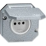 ABB 5518-2790 Garant zásuvka jednonásobná vestavná s víčkem, Al, IP 55