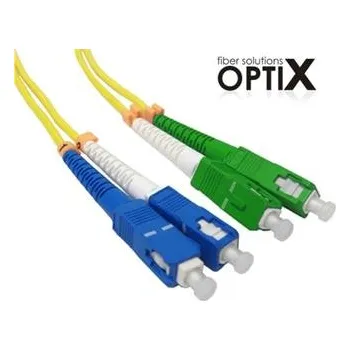 Síťový kabel Optický patch cord Optix 9/125 OS2 SC-SC APC-UPC duplex 1,8mm Délka: 0,25m