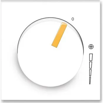 vypínač 3294M-A00130 43 ABB Neo kryt regulátoru otáček s upevňovací maticí bílá ledová oranžová