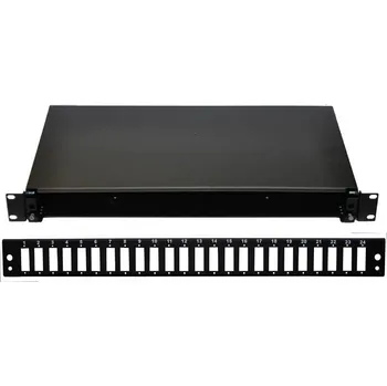 Serverovna Optická vana OPTIX 19" 24xSCD, klip, černá