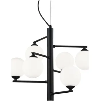 WILK6MU SESSAK WILK6MU Willa K36018-6MU - Elegantní závěsné svítidlo se šesti stínidly 25W, černá Nordlux