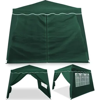 Zahradní stan Zahradní altán 3x3m se 4 stěnami SH05CZE zelená Dekorhome