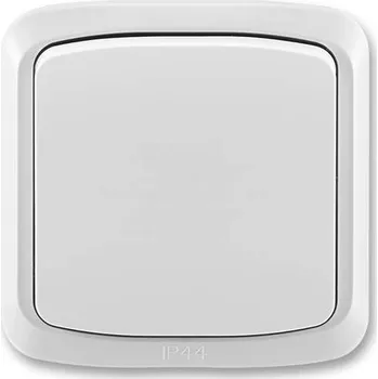 vypínač ABB 3558A-86940 S Ovládač přepínací s krytem a rámečkem, řazení 6/0, IP44 šedá