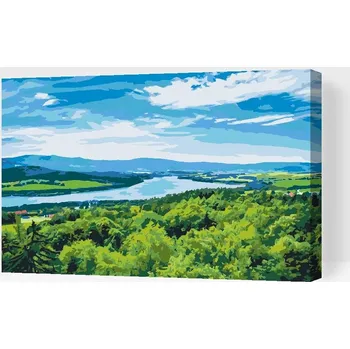 Malování podle čísel Painting Queens, Malování podle čísel, Národní park Šumava, 60 × 80 cm, bez rámu a bez vypnutí plátna