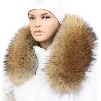 Exkluzivní kožešinový lem na kapuci - límec mývalovec MX 01/3 (63 cm)