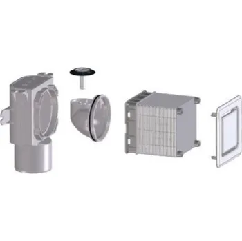 Kanalizační potrubí HL 905 N kanalizační ventil DN50/75, přivzdušňovací, plochý, podomítkový, PP/ABS, bílá