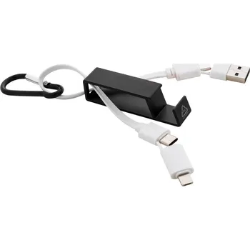 Datový kabel Cappy USB nabíjecí kabel černá