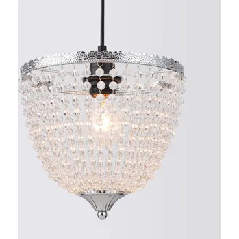 Svítidlo ADEKKI SESSAK ADEKKI Adeline K35717-1KI - Designové svítidlo s perlovými nebo křišťálovými ověsky Ø21cm, chrom Nordlux