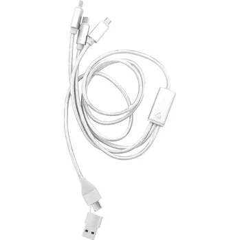 Ralong USB nabíjecí kabel stříbrná