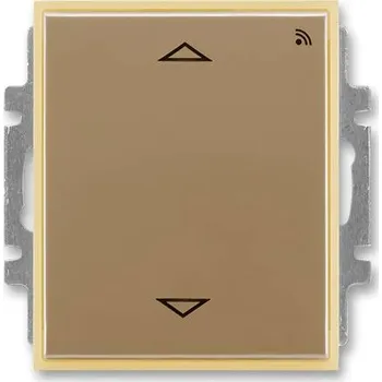 vypínač a zásuvka ABB 3299E-A33108 25 spínač žaluziový s krátkocestným ovladačem RF přijímač 868 MHz kávová-ledová opálová