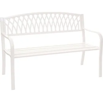 Zahradní lavice Ocelová zahradní lavička Dekorhome