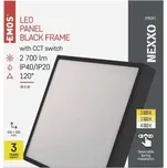 ZM6353 LED přisazené svítidlo NEXXO, čtvercové, černé, 28,5W, se změnou CCT EMOS Lighting