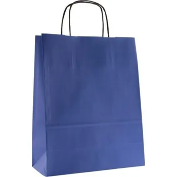 Dárková taška Papírová taška EKO modrá - 25 x 32 x 11 cm - 154031