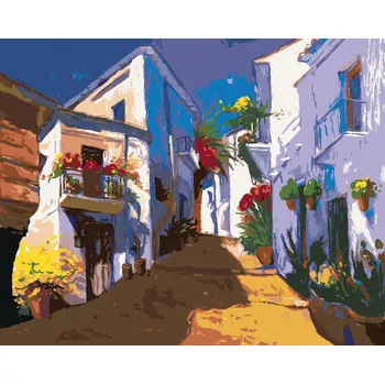zuty Zuty - Malování Podle Čísel - Španělská Ulička, 40X50 Cm, Plátno