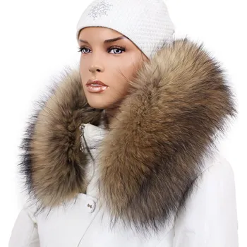 Kožešinový lem na kapuci - límec mývalovec LM 10/21 (80 cm)