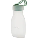 Silikonová lahvička na mateřské mléko New Baby modrá