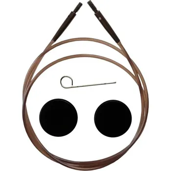 Jehlice Hnědé vyměnitelné lanko KnitPro 56 cm