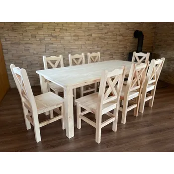 Jídelní set Jídelní sestava Selka nábytek 1+8 (venkovský masivní selský nábytek)
