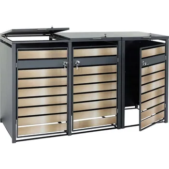 Popelnice Trojitý přístřešek na popelnici J81 XL