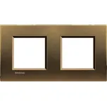 BTicino LivingLight rámeček hranatý 2+2-modulový LNA4802M2BZ barva Bronzová