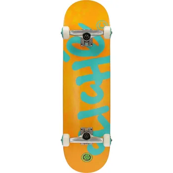 Skateboard cliche Skateboard handwritten complete orange/teal