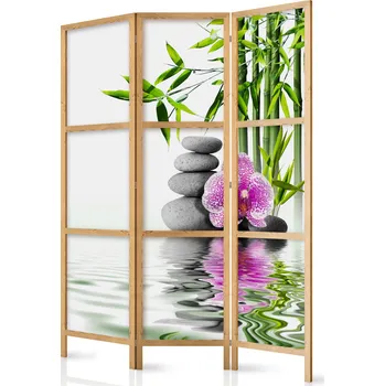 Paraván Japonský paraván - Hledání klidu: Zenová zahrada Velikost: 135x172 cm