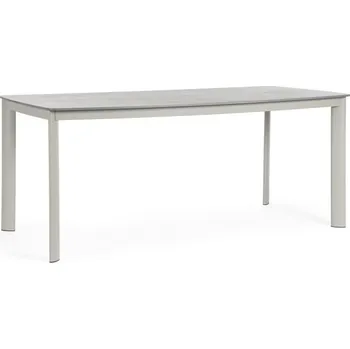 Zahradní stůl BIZZOTTO Zahradní jídelní stůl ALCORA 180x90 cm šedý