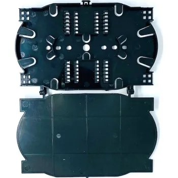 Síťový kabel Optix Kazeta pro uchycení optického svaru 2x12 pozic, stohovatelná, černá