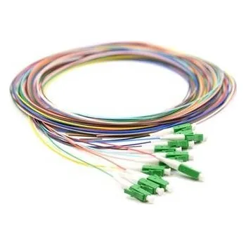 Síťový kabel Optický pigtail Optix 9/125 LC/APC sada 12x 2m