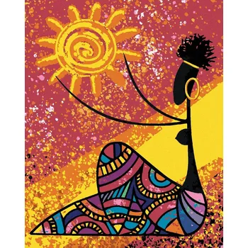 zuty Zuty - Malování Podle Čísel - Žena Držící Slunce, 40X50 Cm, Plátno