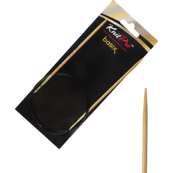 Jehlice Dřevěné kruhové jehlice Knitpro Basix Birch 80 cm 3,25 mm
