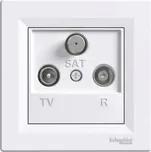 Asfora EPH3500221 Televizní zásuvka TV+R+SAT průběžná bílá