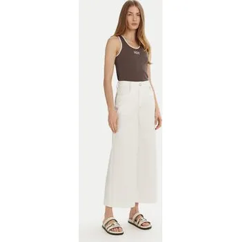 Dámské kalhoty Max Mara Leisure Kalhoty culottes Fausto 2516781037 Bílá Regular Fit XS