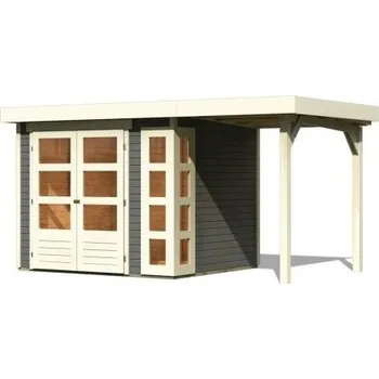 Zahradní stavba Dřevěný zahradní domek KERKO 3 s přístavkem 150 Lanitplast