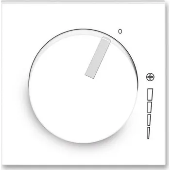 vypínač 3294M-A00130 01 ABB Neo kryt regulátoru otáček s upevňovací maticí bílá ledová bílá