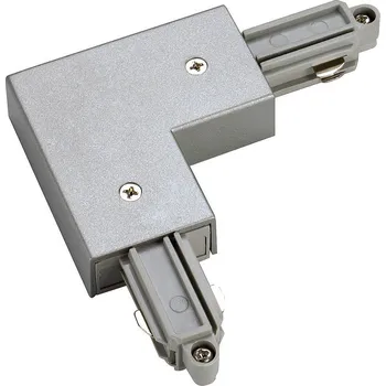 Bodové svítidlo SLV 143062 L spoj pro jednookr. lištu vnitřní stříbrnošedá 230V 90°