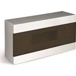 Plastový rozvaděč na omítku 16 modulový IP40 barva bílá s kouřovými dvířky