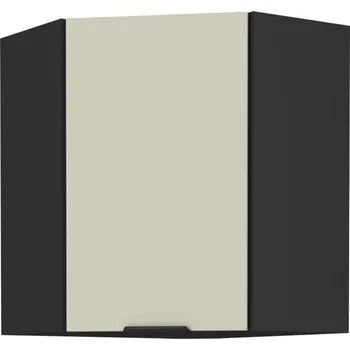 Kuchyňská linka Horní rohová skříňka, kašmír/černá, ARAKA 60x60 GN-72 1F