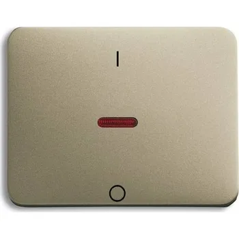 vypínač a zásuvka ABB 1751-0-2823 Alpha exclusive kryt jednoduchý s potiskem a průzorem