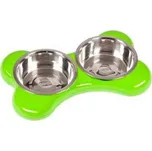 Karlie-Flamingo Miska nerez KOST 2x1500ml/49x30x10/zelená