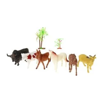 Figurka Sada 6 ks hospodářských zvířátek 13cm; 35x19x4cm,,