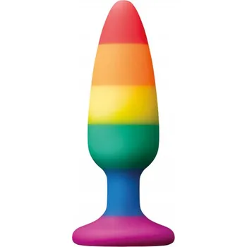 Anální kolík Anální kolík s přísavkou Rainbow Euphoria, velký