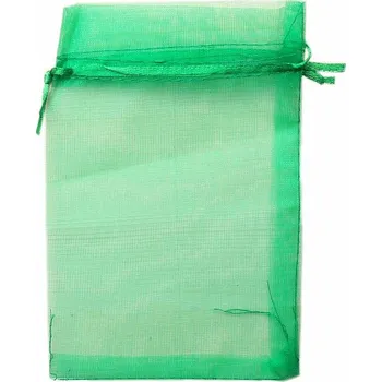 Dárková taška Dárkový sáček organza zelený 15 x 10 cm