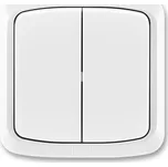 ABB 3558A-05940 B Přepínač sériový, s krytem a rámečkem, řazení 5, IP44 bílá