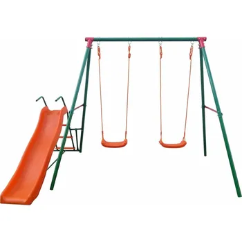 Dětské hřiště Zahradní dětské houpačky se skluzavkou 177 cm GH04657
