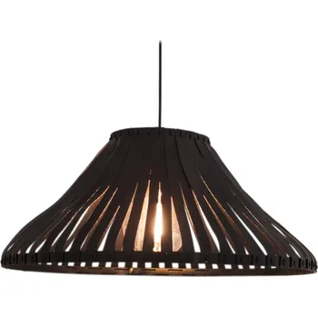 RREMK57M SESSAK RREMK57M Remy 57 4200550-4000 - Designové závěsné svítidlo s koženkovými popruhy Ø57x25cm, černá koženka Nordlux